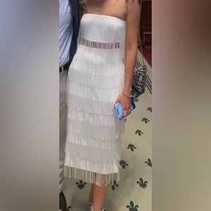 Wedding rehearsal/bridal shower fringe skirt and top from 12th Tribe